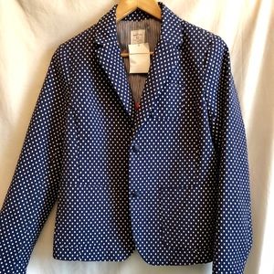 Gap Navy Blazer with polka dots